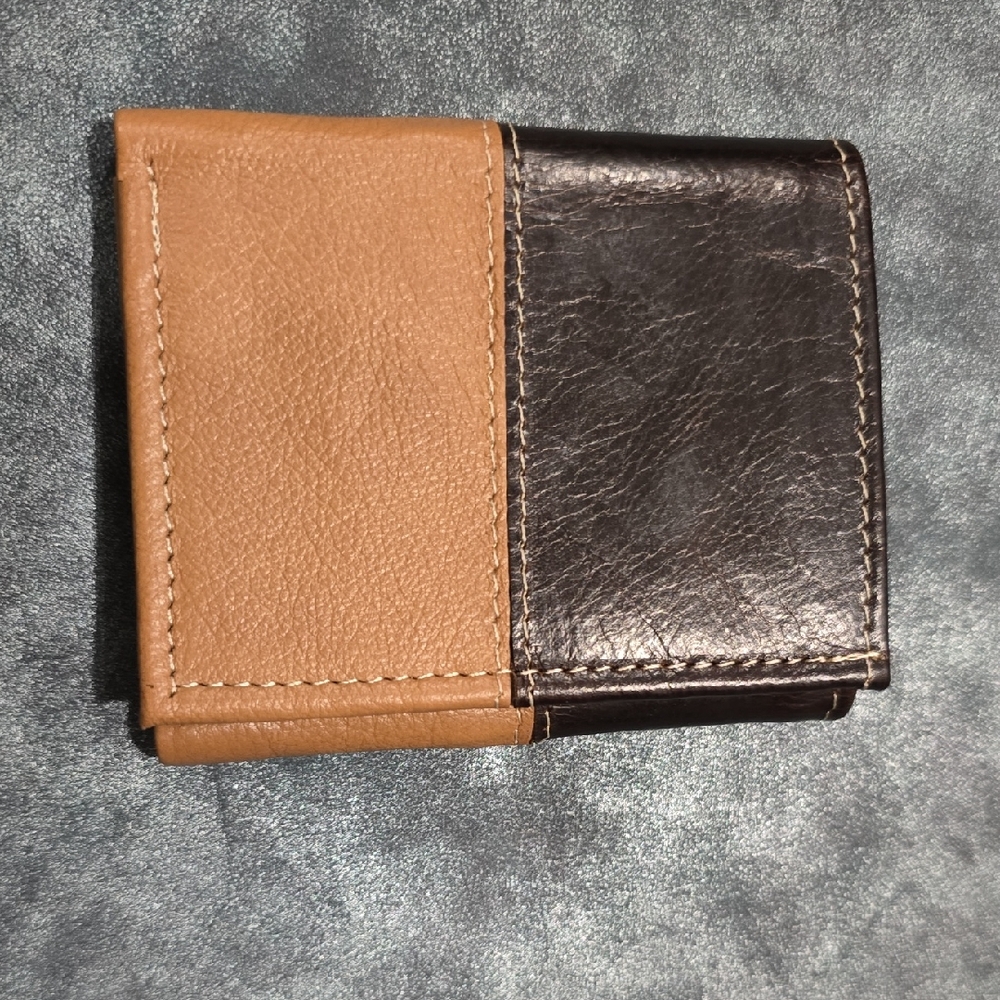 Two-Tone Leather Wallet